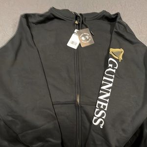 Men’s Full Zip Carhartt Hoodie. Customized with Guinness logo on the sleeve.